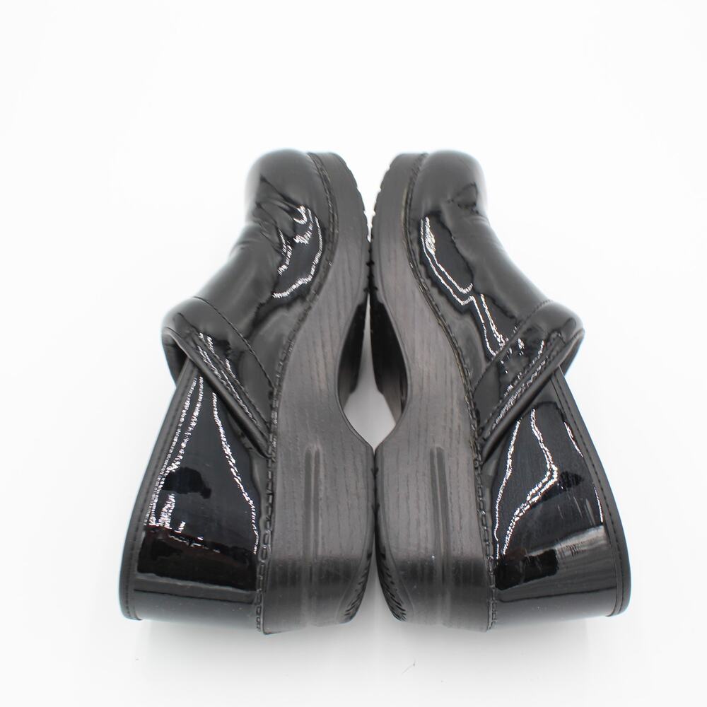 Dansko Professional Clogs Womens EU 40 US 9.5 Black Patent Leather Nursing Shoes - Picture 6 of 8
